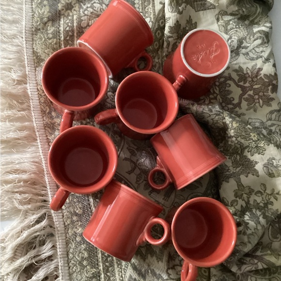 FIESTAWARE Art Deco Style Coffee Mugs - Set of 8 - Picture 1 of 8